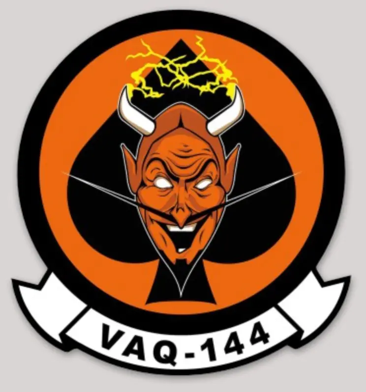 Officially Licensed Vaq-144 Main Battery Squadron Sticker 1