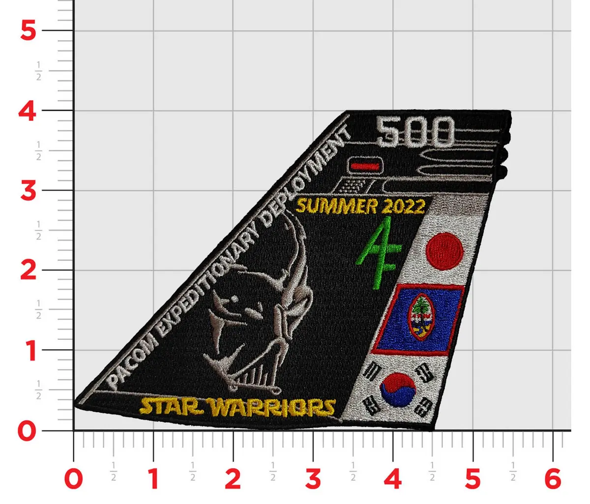 Official Vaq-209 Star Warriors Asia Det Tail Flash Patch 1