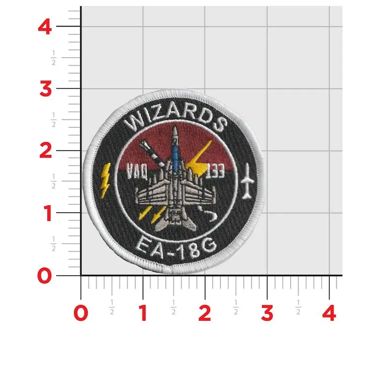 Official Vaq-133 Wizards Ea-18 Shoulder Patch 1