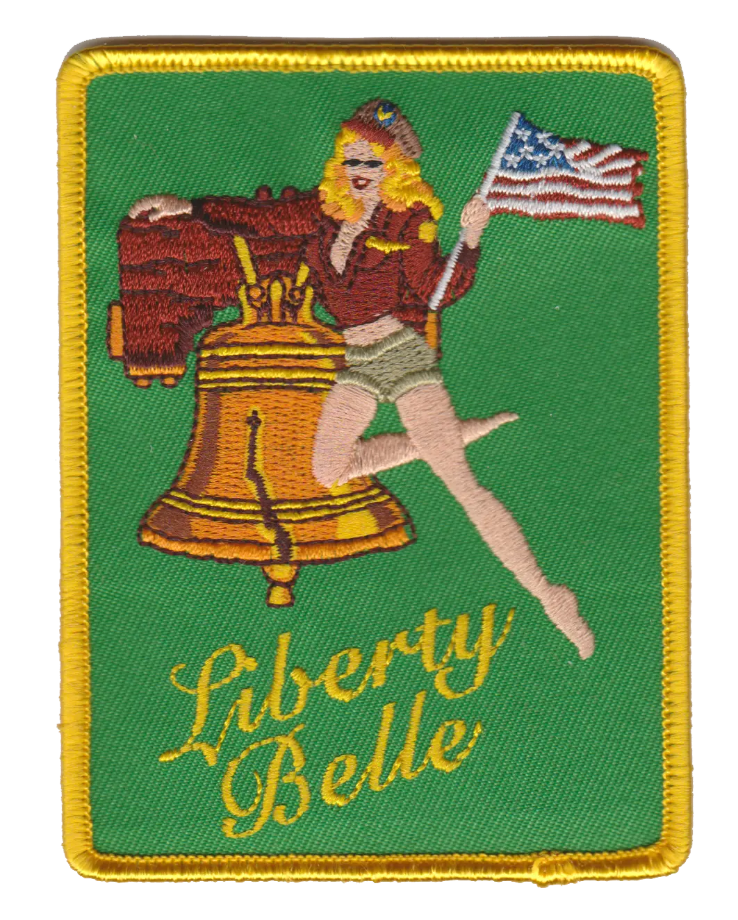 Official Us Navy Vaw-115 Liberty Bells Nose Art Girl Patch 1