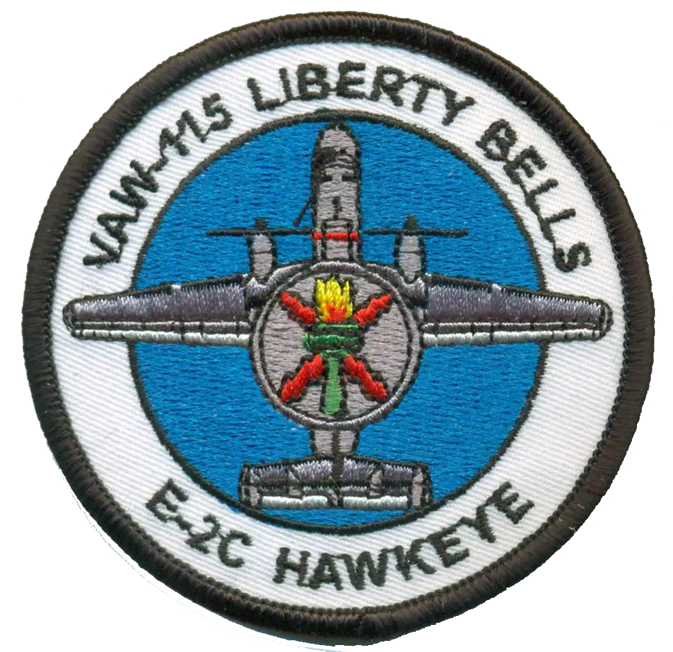 Official Us Navy Vaw-115 Liberty Bells E-2 Hawkeye Patch 1