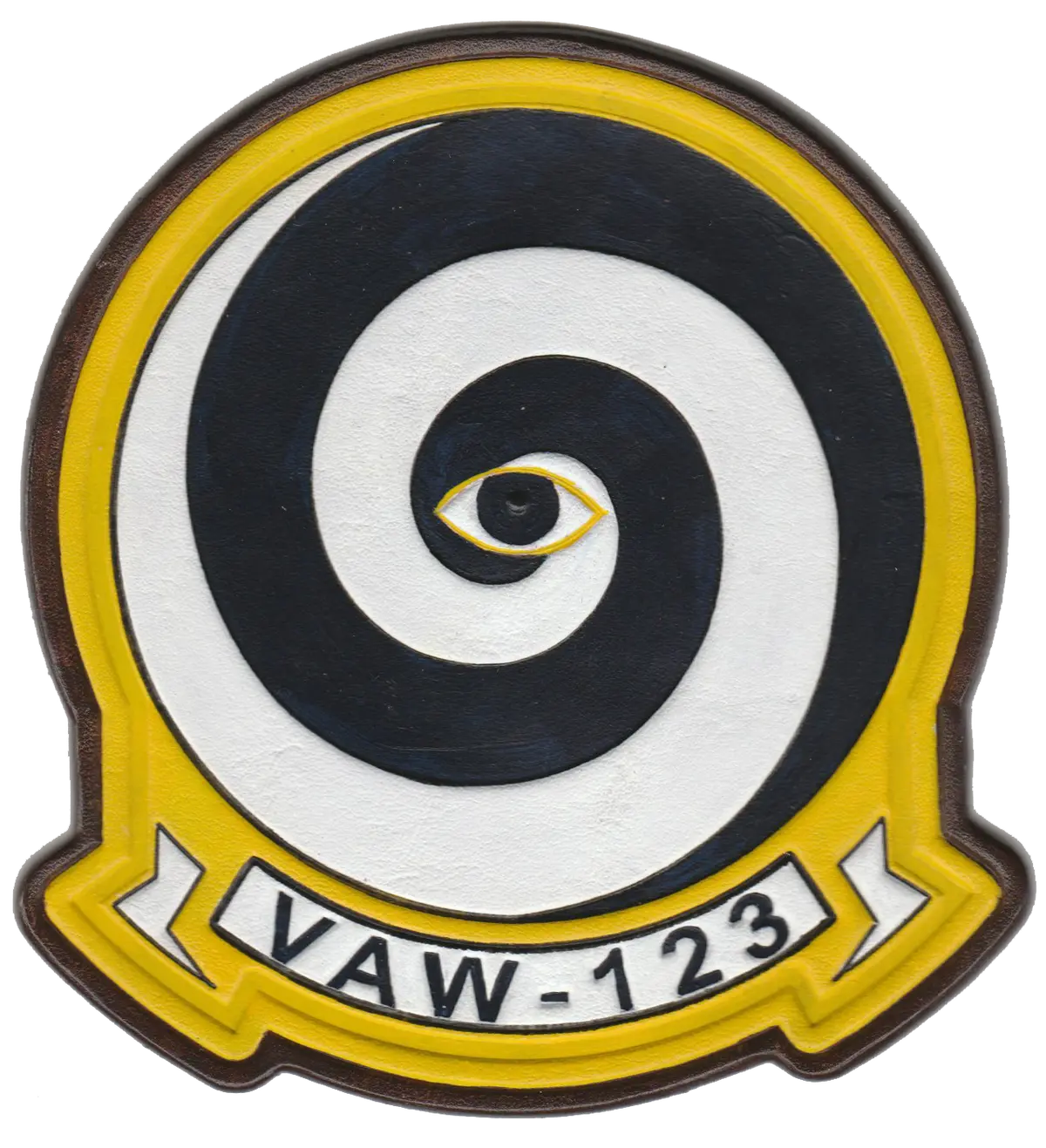 Officially Licensed Us Navy Vaw-123 Screwtops Leather Patches 2