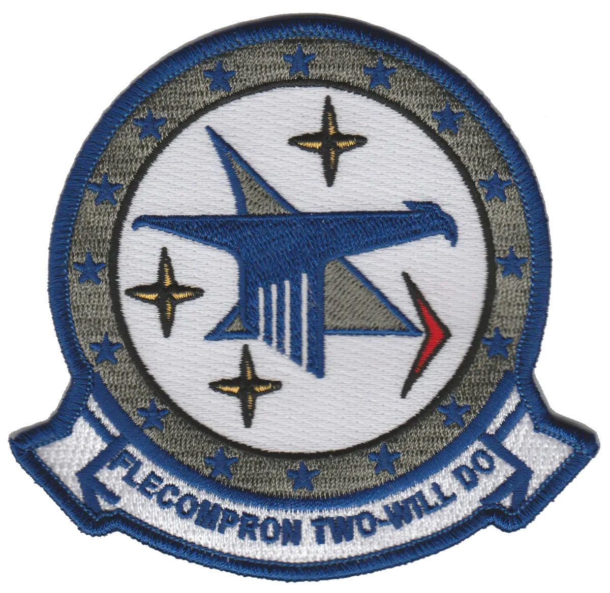 Officially Licensed Us Navy Flecompron Vc-2 Blue Falcons Patch 1