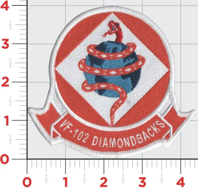 Officially Licensed Us Navy Vf-102 Diamondbacks Patch 1