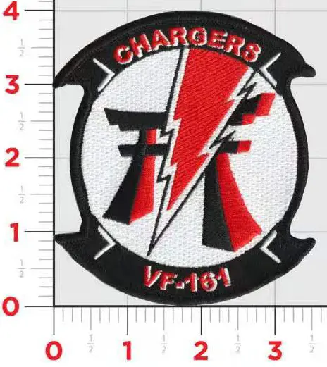 Officially Licensed Us Navy Vf-161 Chargers Patch 1