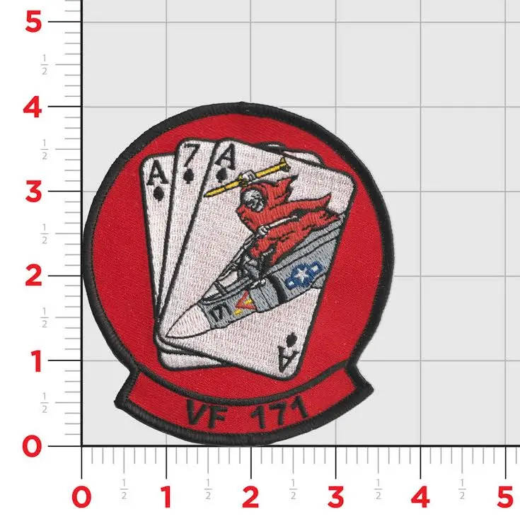Officially Licensed Us Navy Vf-171 Phantom Fighters Patch 1