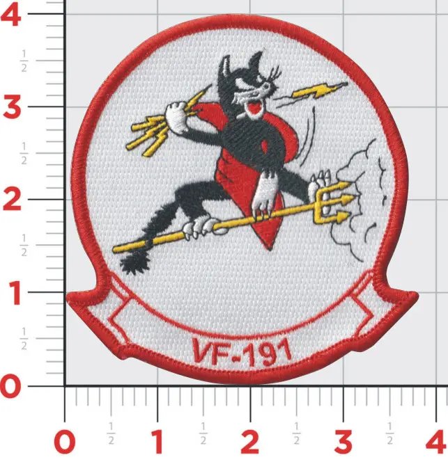 Officially Licensed Us Navy Vf-191 Satin's Kittens Patch 1