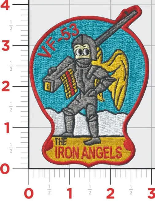 Officially Licensed Us Navy Vf-53 Iron Angels Patch 1