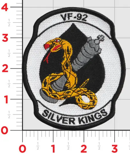 Officially Licensed Us Navy Vf-92 Silver Kings Patch 1