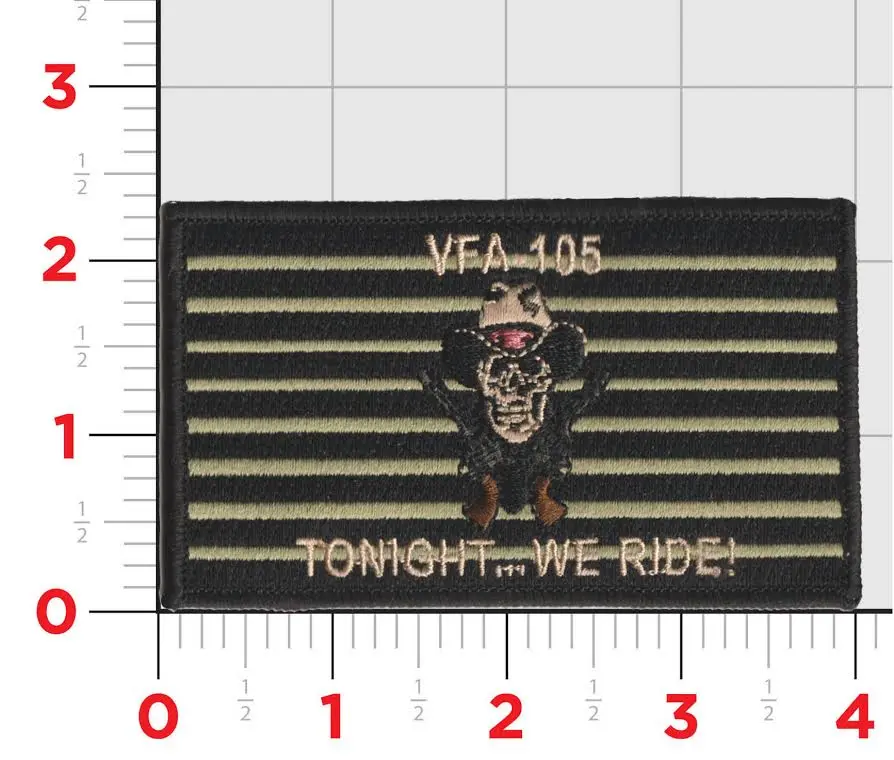 Official Us Navy Vfa-105 Gunslingers Flag Patch 1