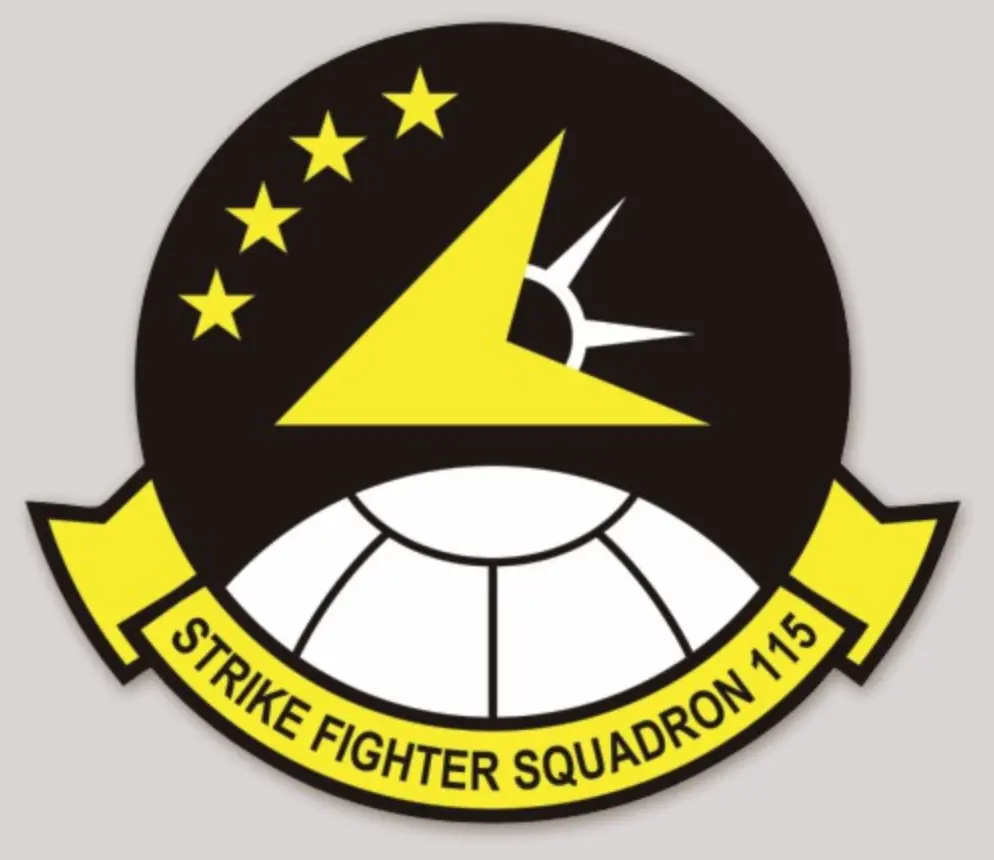 Officially Licensed Us Navy Vfa-115 Eagles Squadron Sticker 1