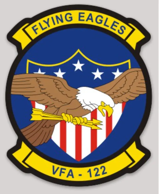 Officially Licensed Us Navy Vfa-122 Flying Eagles Sticker 1