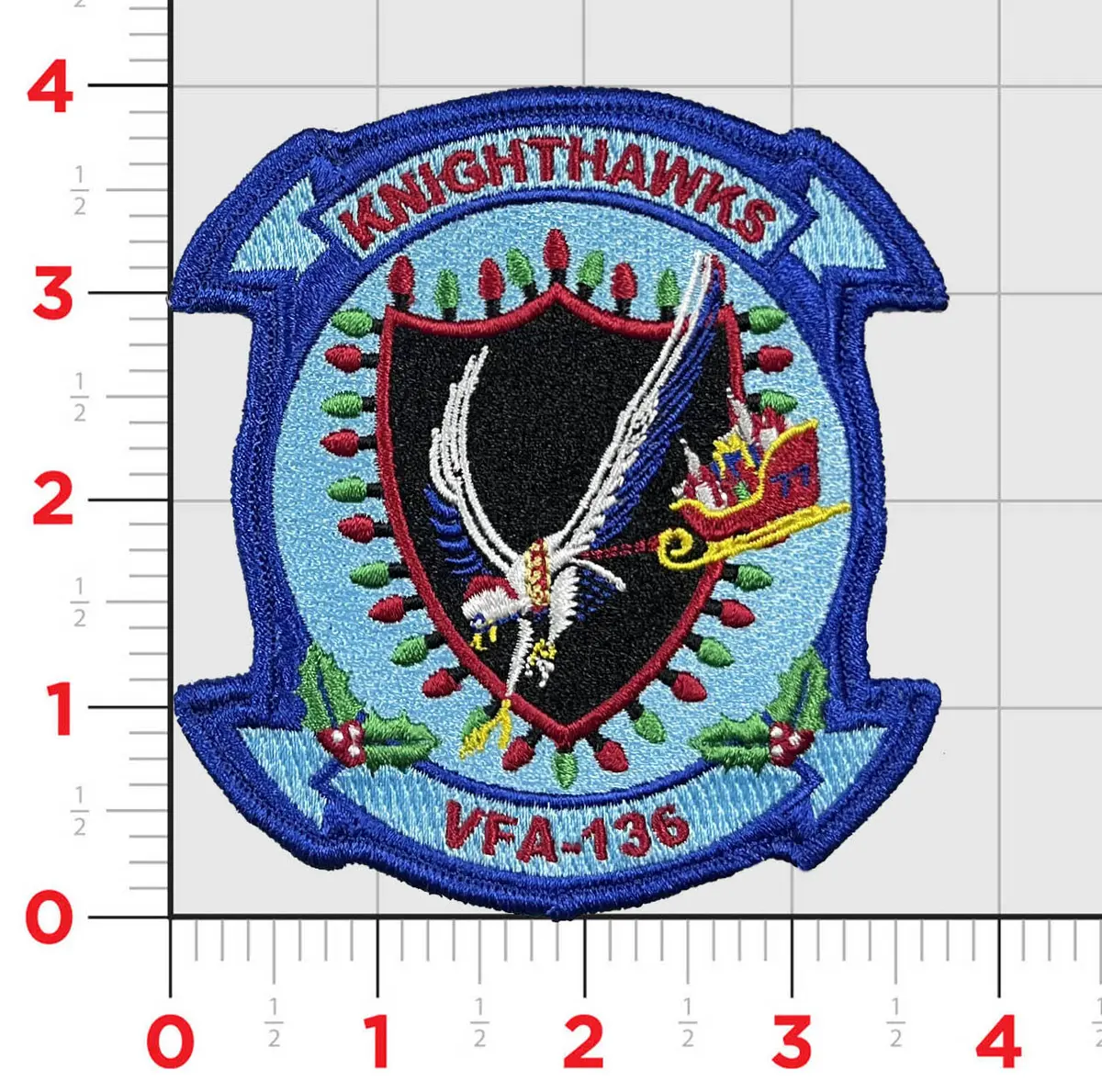 Official Vfa-136 Knighthawks Christmas Patch 1