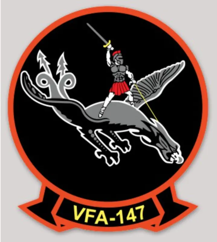 Officially Licensed Us Navy Vfa-147 Argonauts Throwback Sticker 1