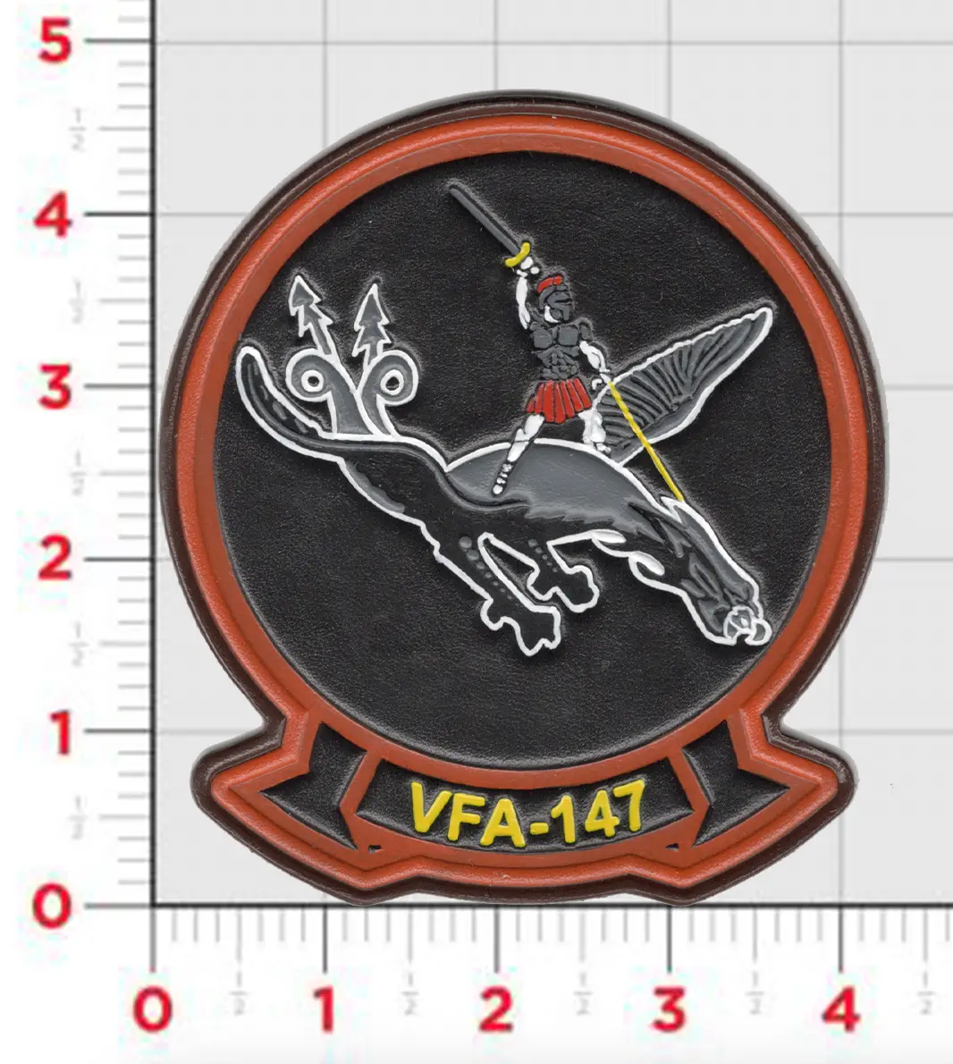 Officially Licensed Us Navy Vfa-147 Throwback Leather Patch 2