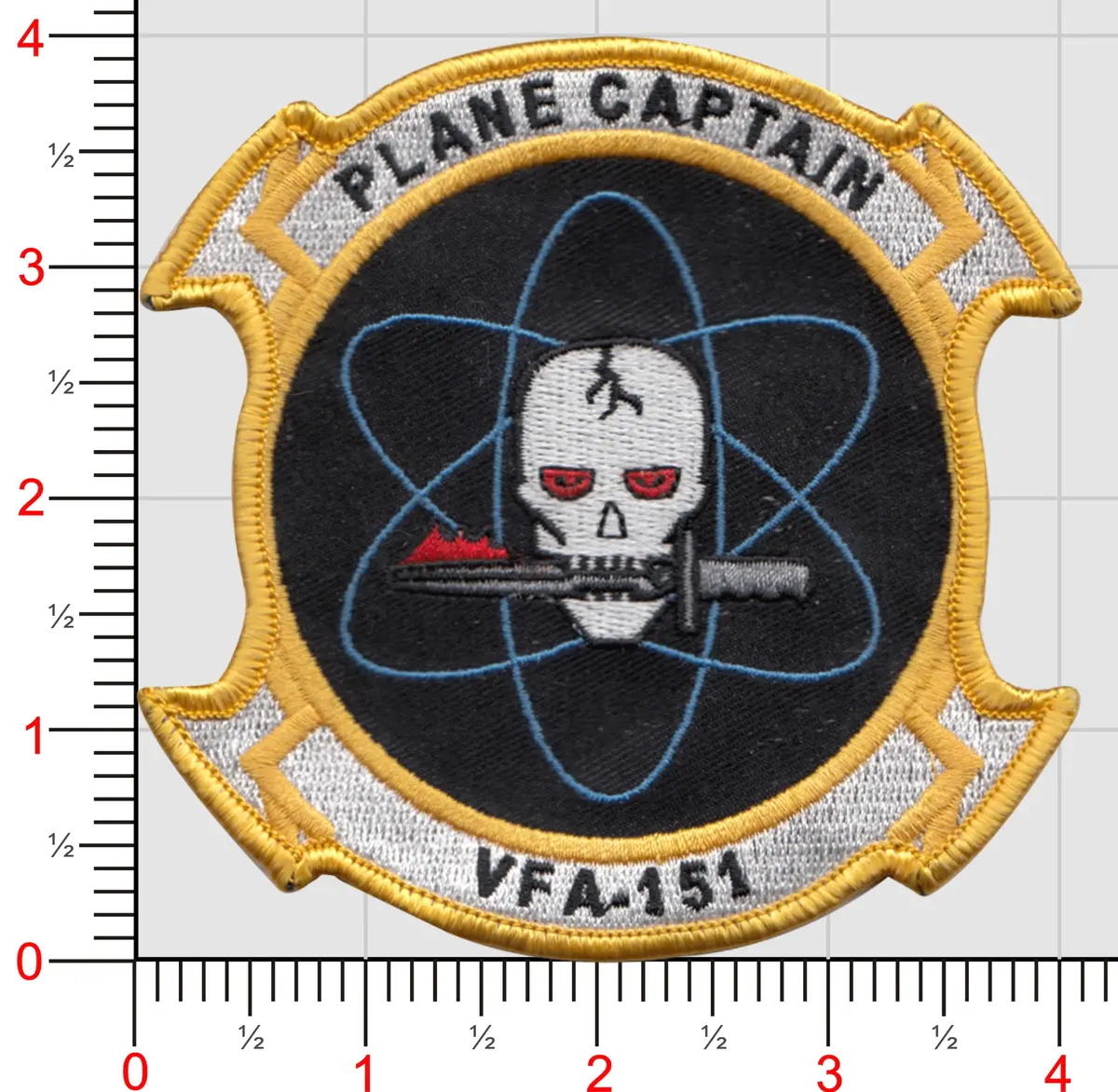 Official Vfa-151 Vigilantes Plane Captain Patch 1