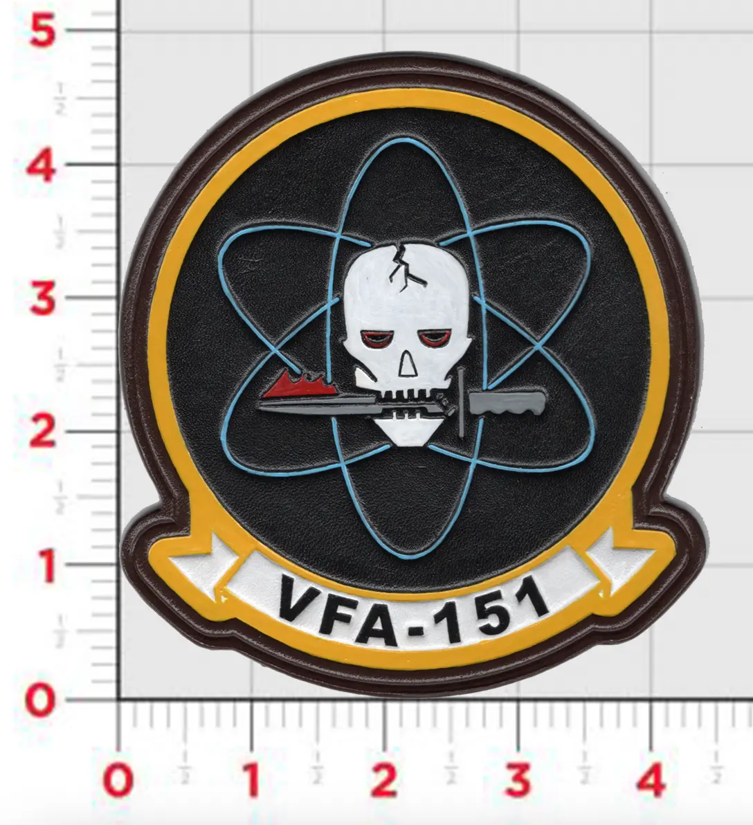 Officially Licensed Us Navy Vfa-151 Vigilantes Leather Patch 1