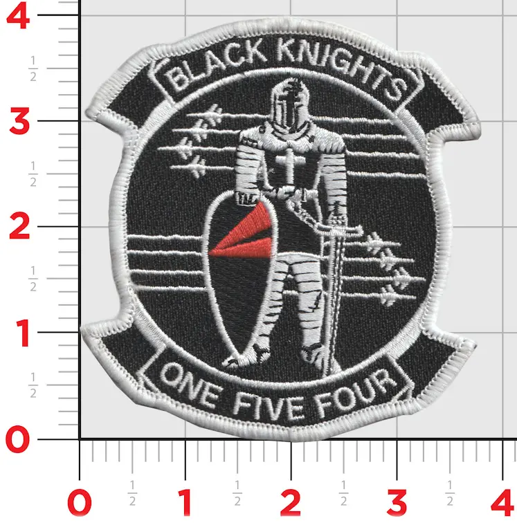 Officially Licensed Us Navy Vfa-154 Black Knights Chest Patches 1