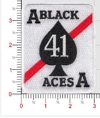 Officially Licensed Us Navy Vf-41 / Vfa-41 Black Aces Squadron Patches 3