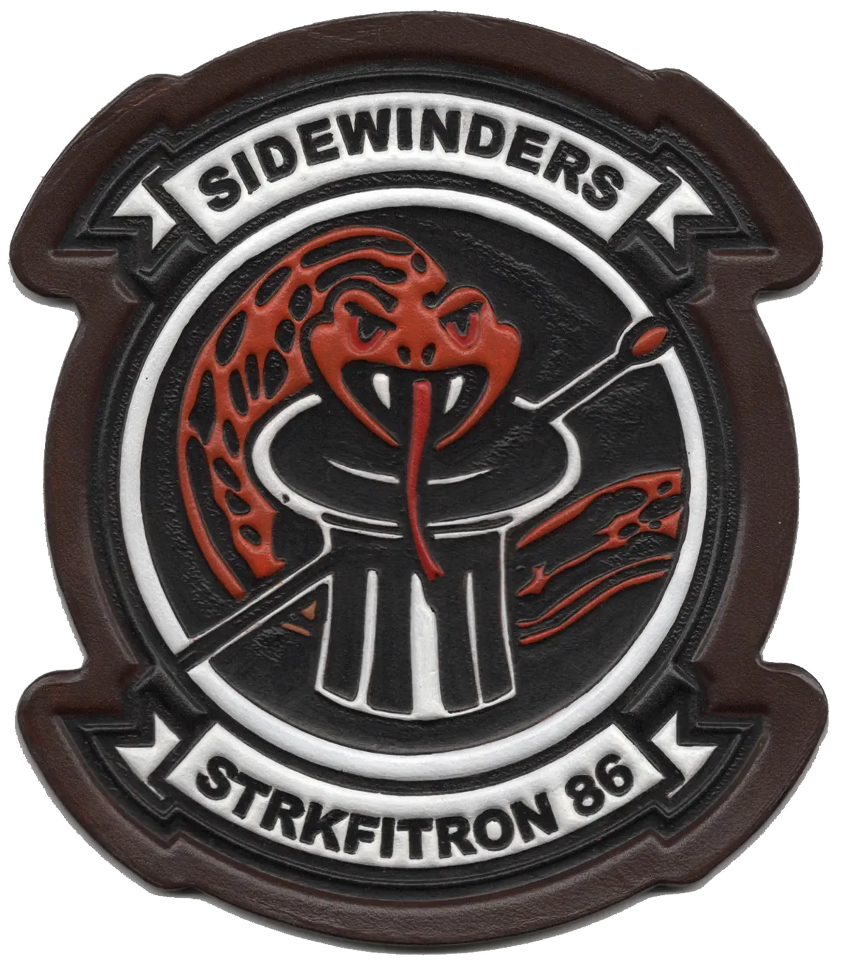 Officially Licensed Us Navy Vfa-86 Sidewinders Leather Patch 2