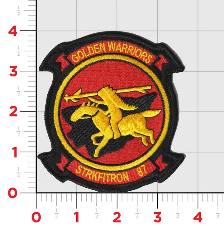 Officially Licensed Us Navy Vfa-87 Golden Warriors Squadron Patches 1