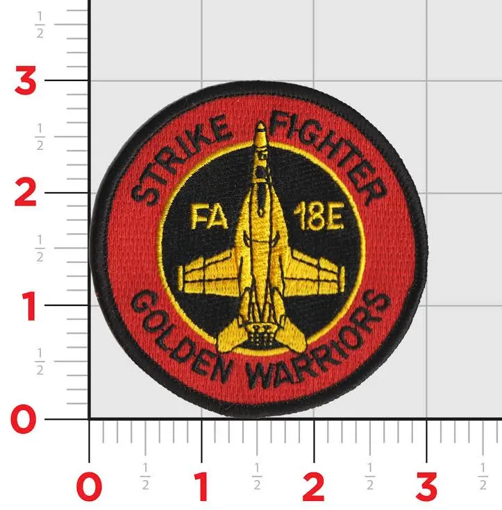 Official Us Navy Vfa-87 Golden Warriors Shoulder Patch 1
