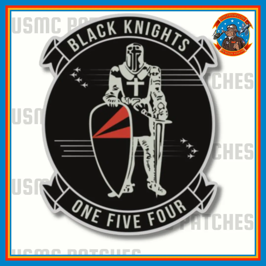 Officially Licensed Us Navy Vf-154 Black Knights Squadron Sticker 1