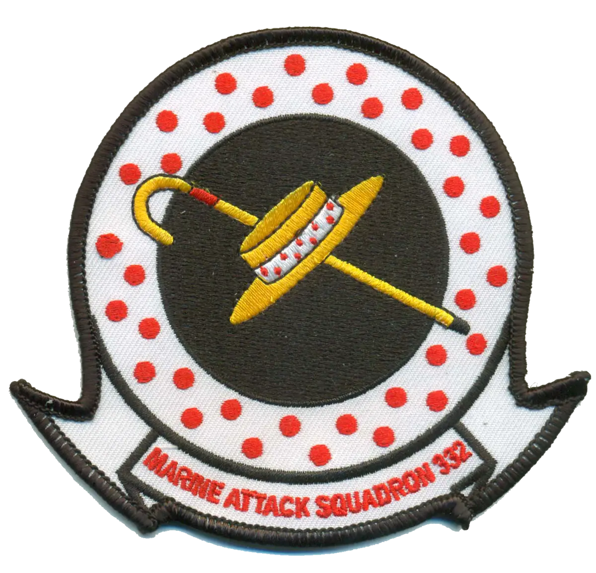 Officially Licensed Usmc Vma-332 Polka Dots Patch 1