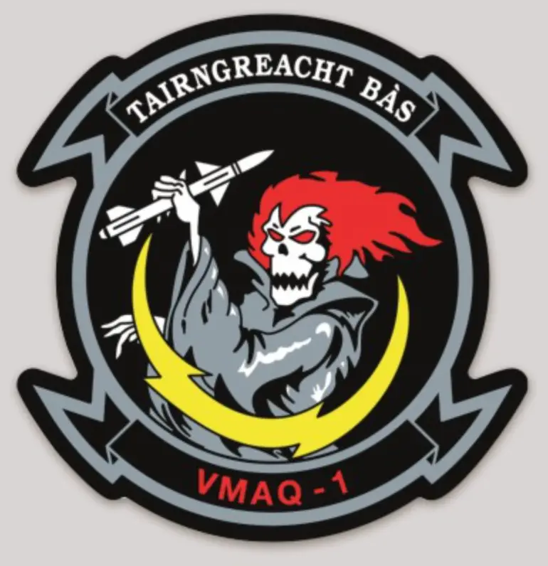 Officially Licensed Usmc Vmaq-1 Banshees Sticker 1