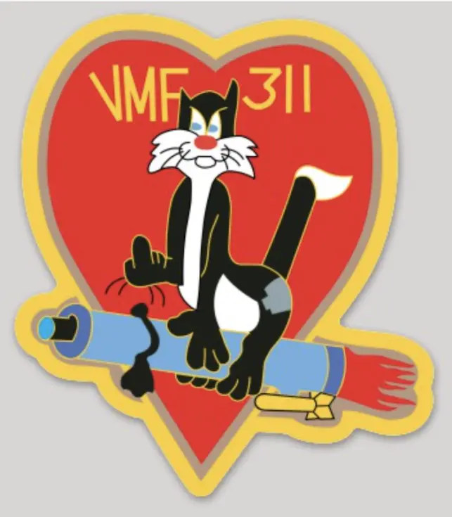 Officially Licensed Usmc Vmf-311 Sticker 2