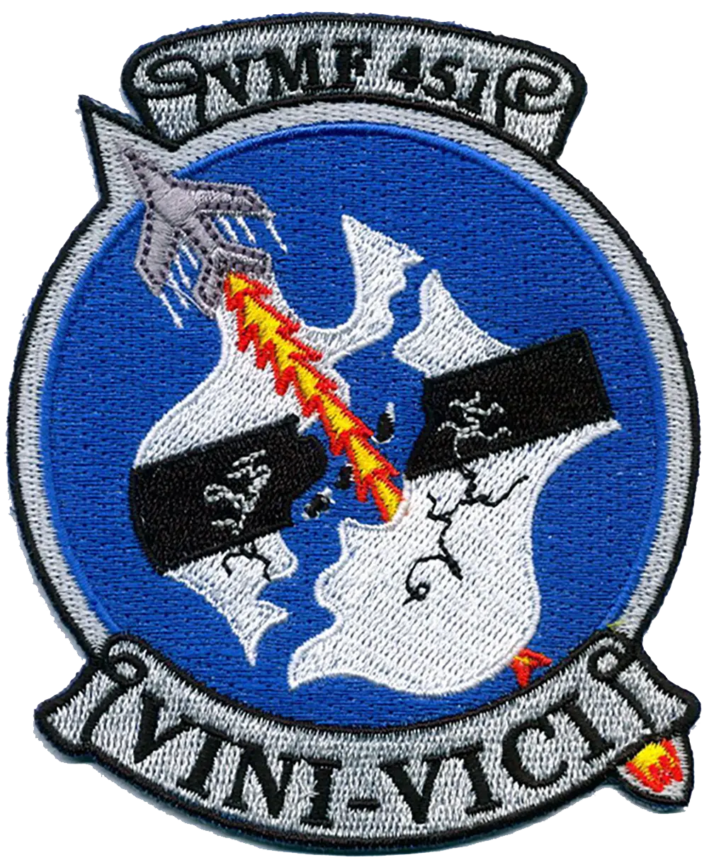 Officially Licensed Usmc Vmf-451 Warlords Patch 1