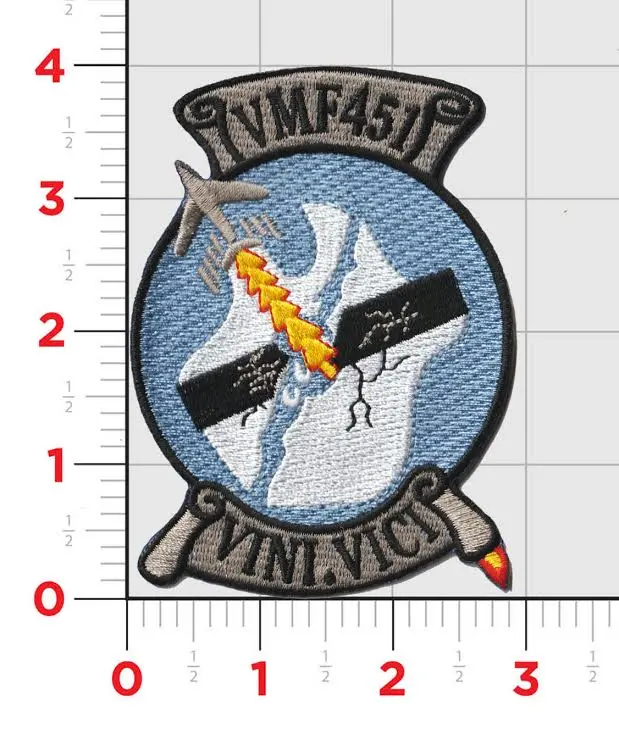 Officially Licensed Usmc Vmf-451 Warlords Patch 1