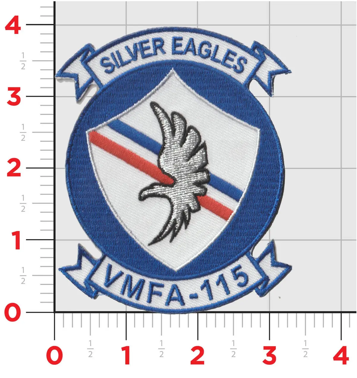 Officially Licensed Usmc Vmfa-115 Silver Eagles 1980'S Squadron Patches 1