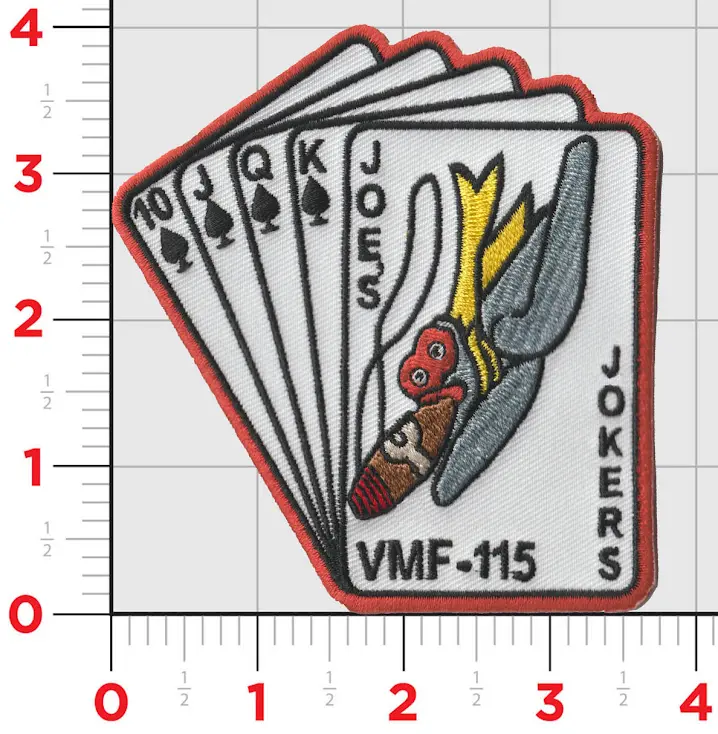 Officially Licensed Usmc Vmf-115 Joe's Jokers Patch 1