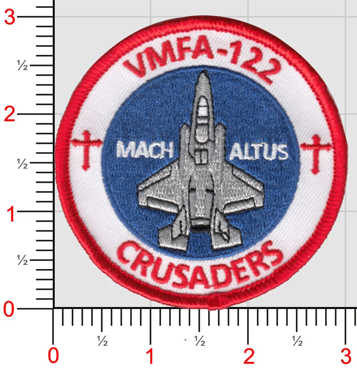 Official Vmfa-122 Crusaders Shoulder Patch 1