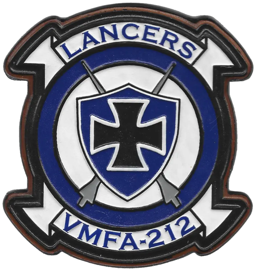 Officially Licensed Usmc Vmfa-212 Lancers Leather Squadron Patches 2