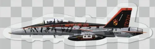 Vmfa(Aw)-224 Bengals F-18 Hornet Sticker 1