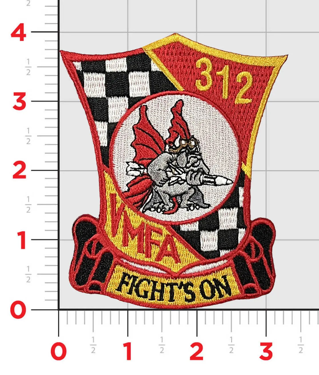 Officially Licensed Usmc Vmfa-312 Checkerboards Squadron Patch 2022 1