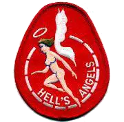 Vmfa-321 Hells Angels Naked Angel, Red Patch 1