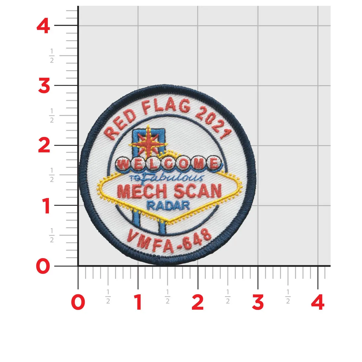 Vmfa-648 Red Flag 2021 Shoulder Patches 1