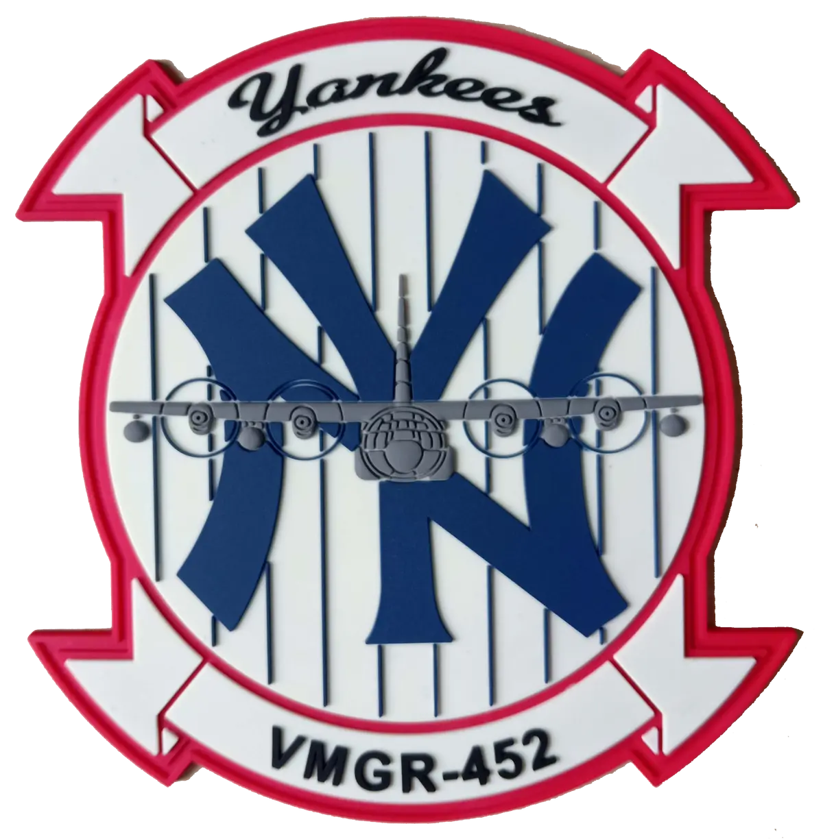 Officially Licensed Usmc Vmgr-452 Yankees Pvc Glow Patches 1