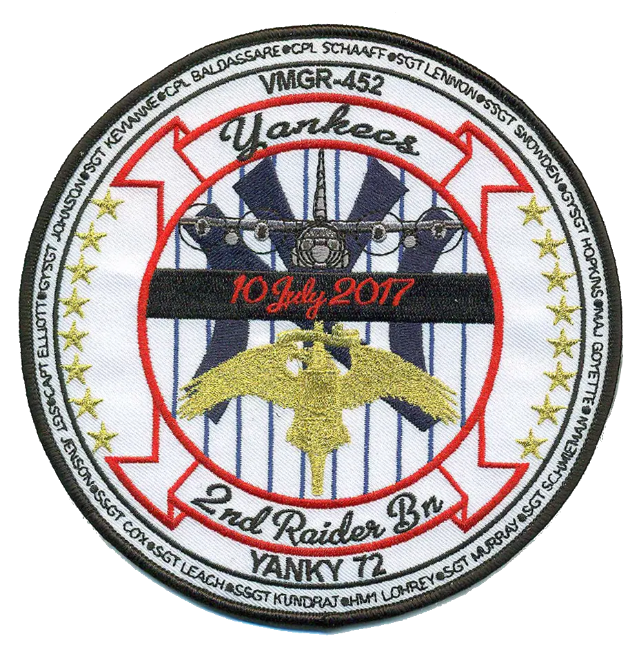 Vmgr-452/2Nd Raider Memorial Patch & Sticker Patch 1