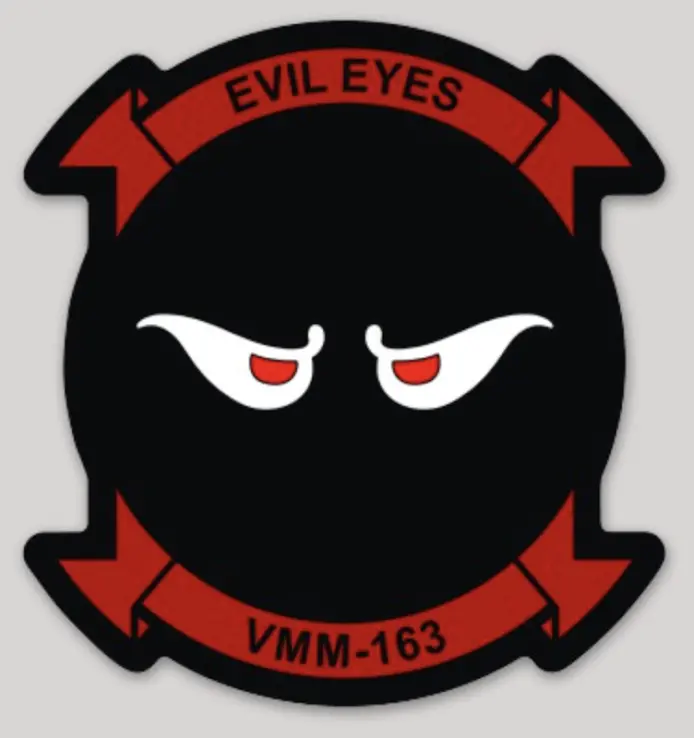Vmm-163 Evil Eyes Sticker 1