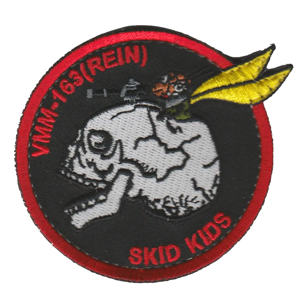 Official Vmm-163 Skid Kids Det Hmla-267 Throwback Patch 1