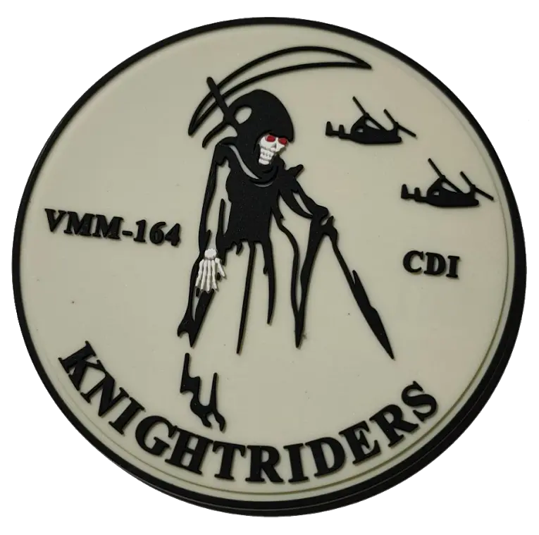 Vmm-164 Knightriders Maintenance Qual Pvc Glow Patch 2