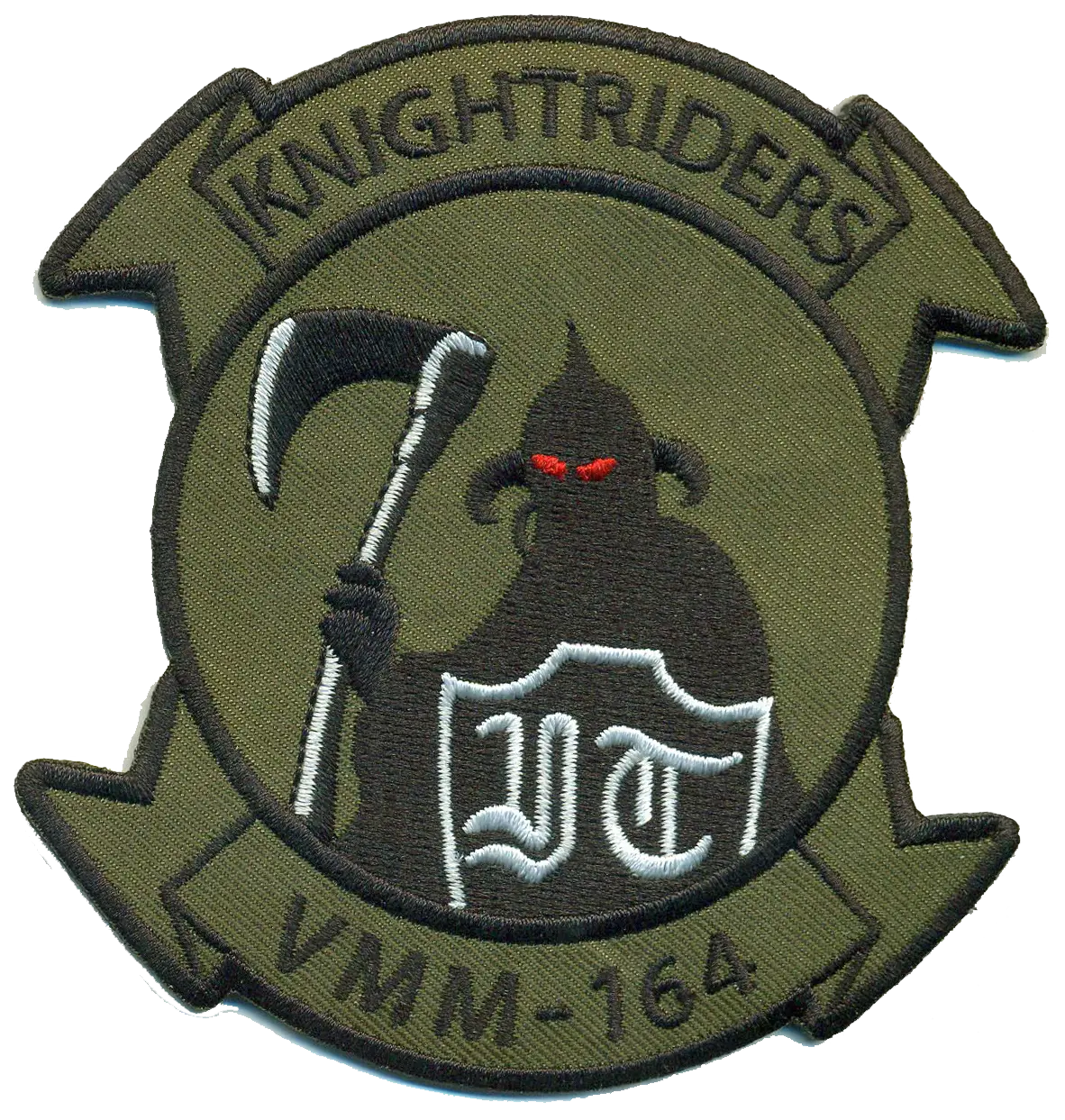 Officially Licensed Usmc Vmm-164 Knightriders Original Design Squadron Patch 1