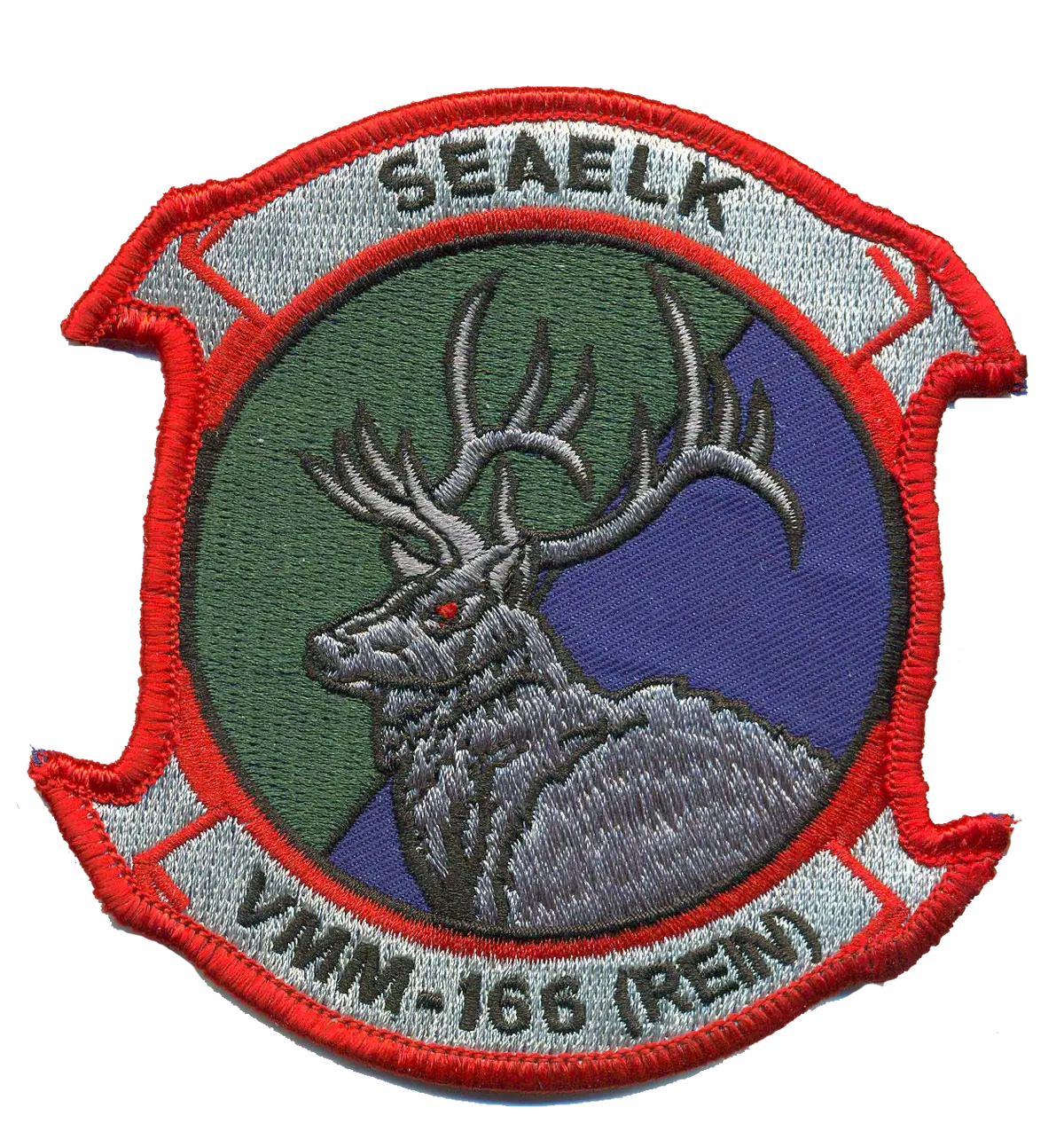 Officially Licensed Usmc Vmm-166 Seaelk Rein Patch 1