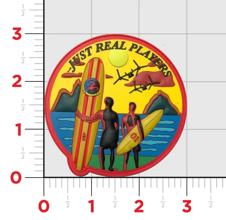 Official Vmm-268 Red Dragons Endless Summer Pvc Patch 1
