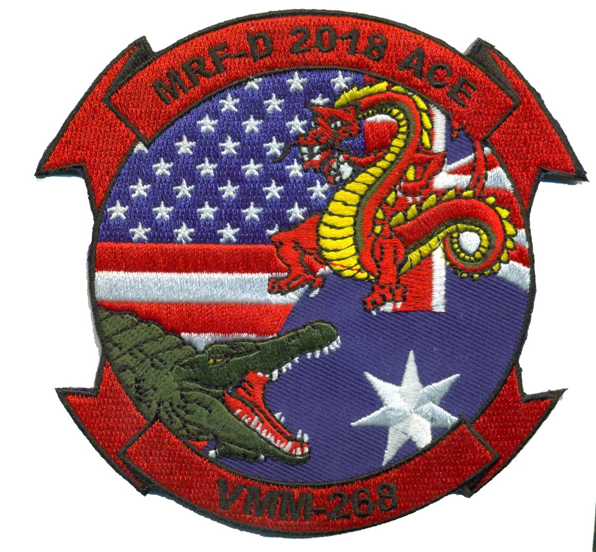 Official Vmm-268 Mrf-D Ace- Australian Patch 1