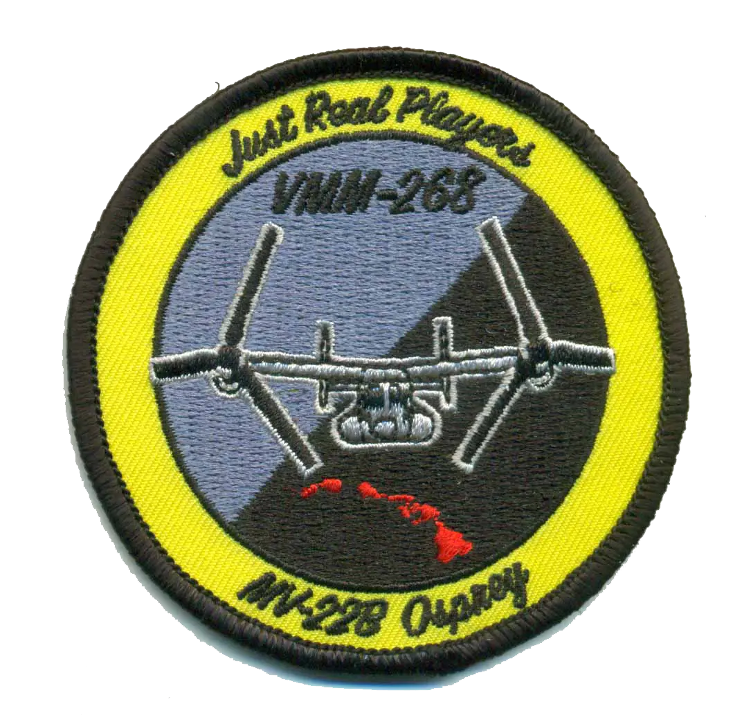 Official Vmm-268 Red Dragons Shoulder Patch 1